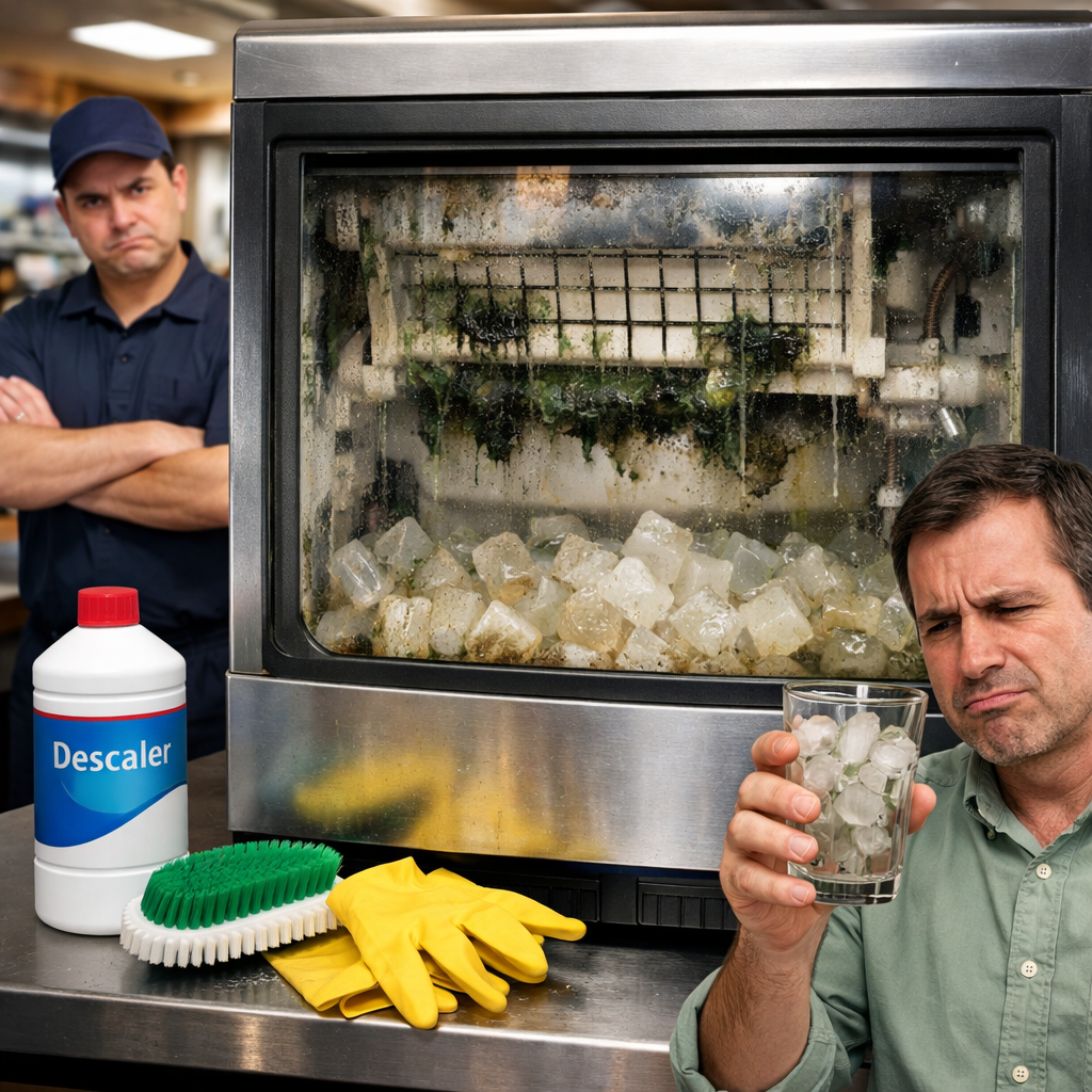 Ice machine causing bad tasting water